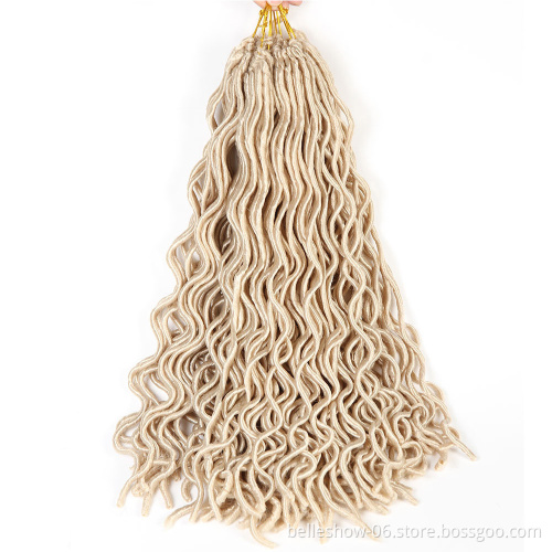Hot sell fashionable synthetic hair bundlWholesale 18inch DreadLocs Crochet Hair  Silky Strands Faux Locs